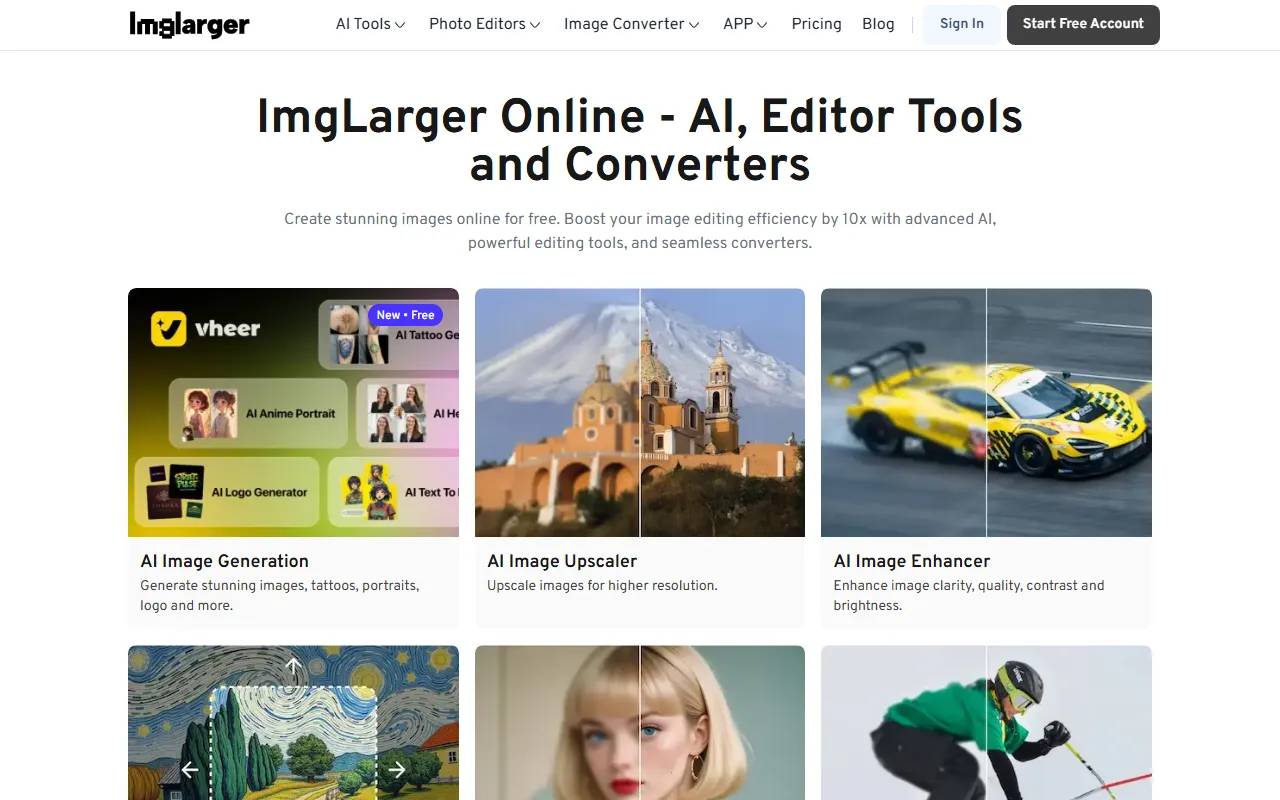 AI. Image Enlarger screenshot