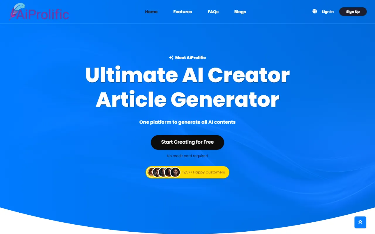 AiProlific screenshot