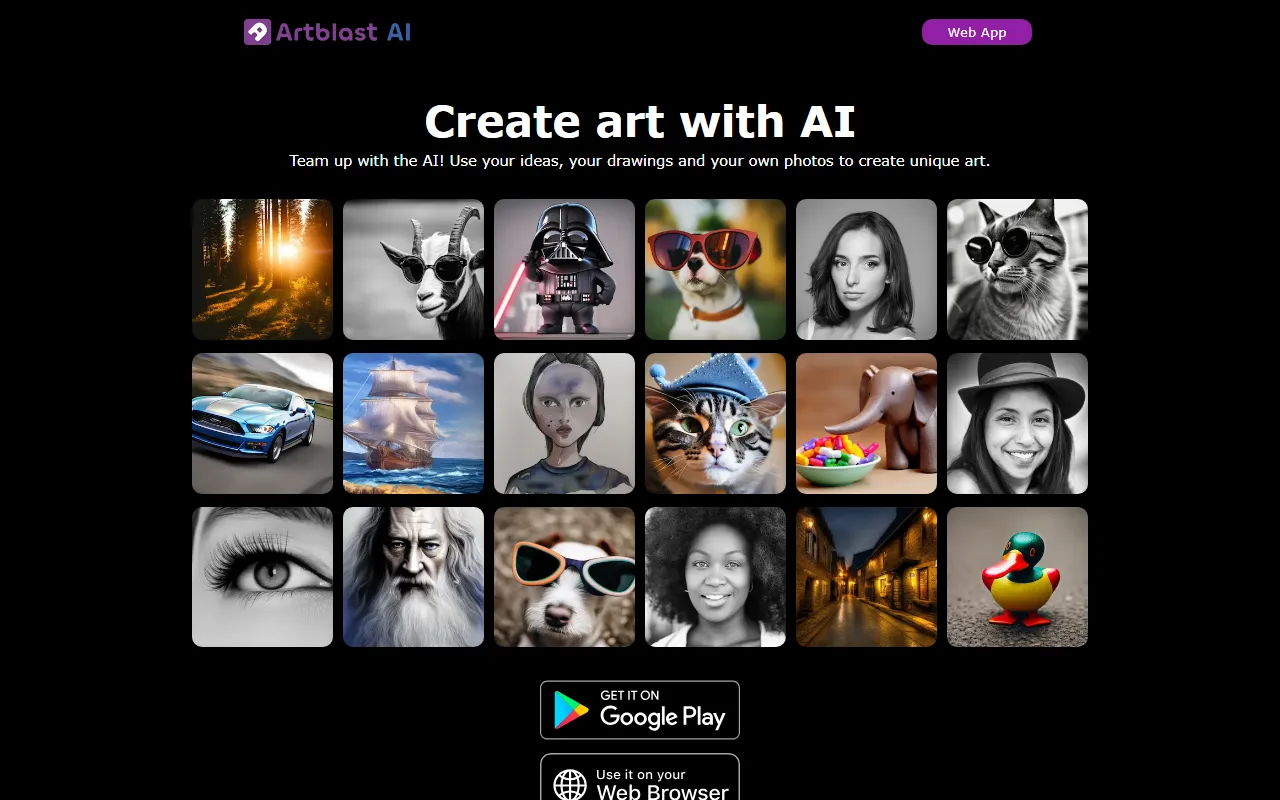 ArtBlastAI screenshot
