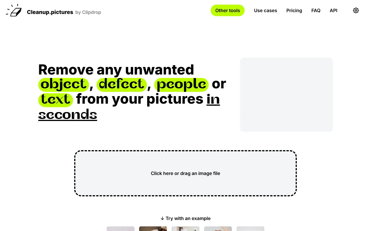 Cleanup.pictures screenshot