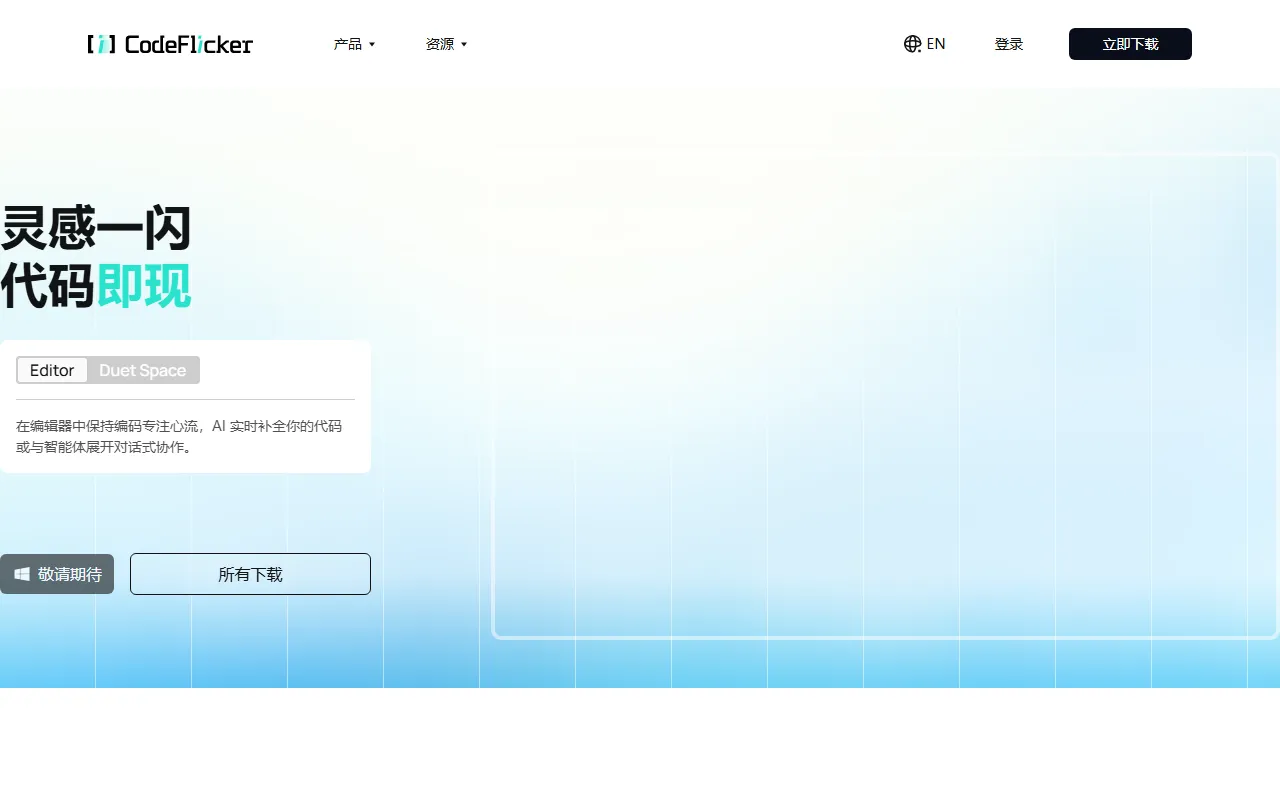 CodeFlicker screenshot