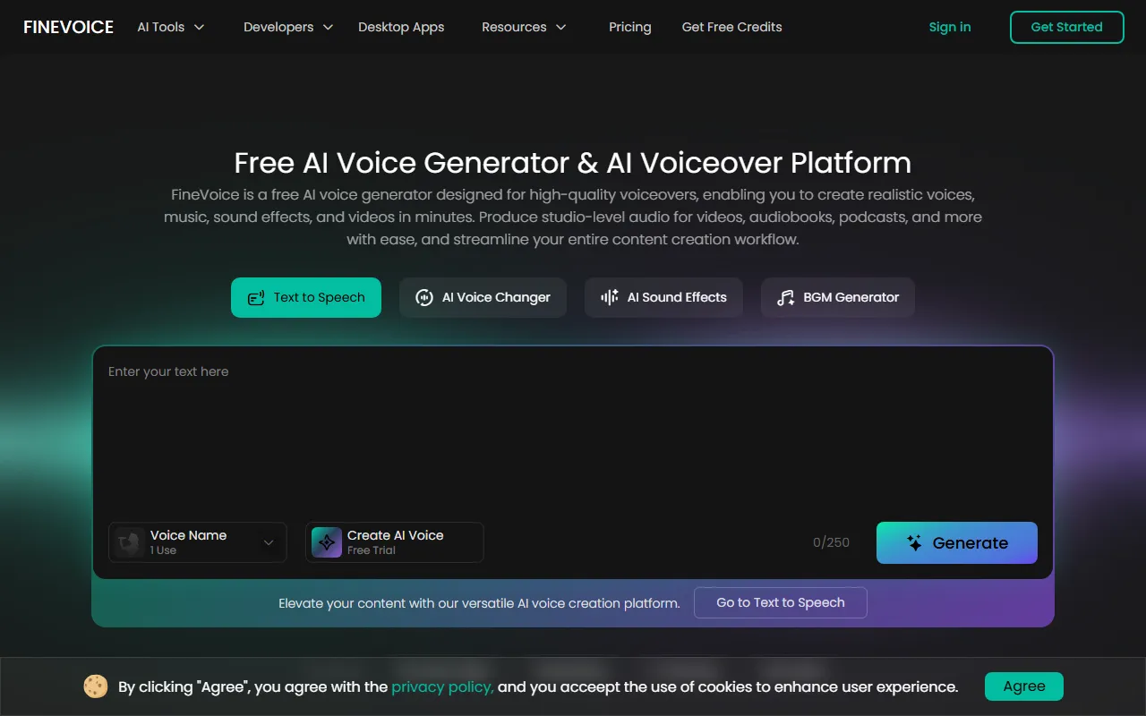 FineShare FineVoice screenshot