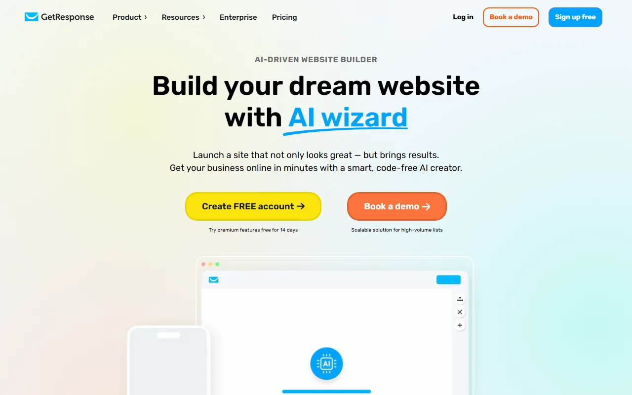 GetResponse screenshot