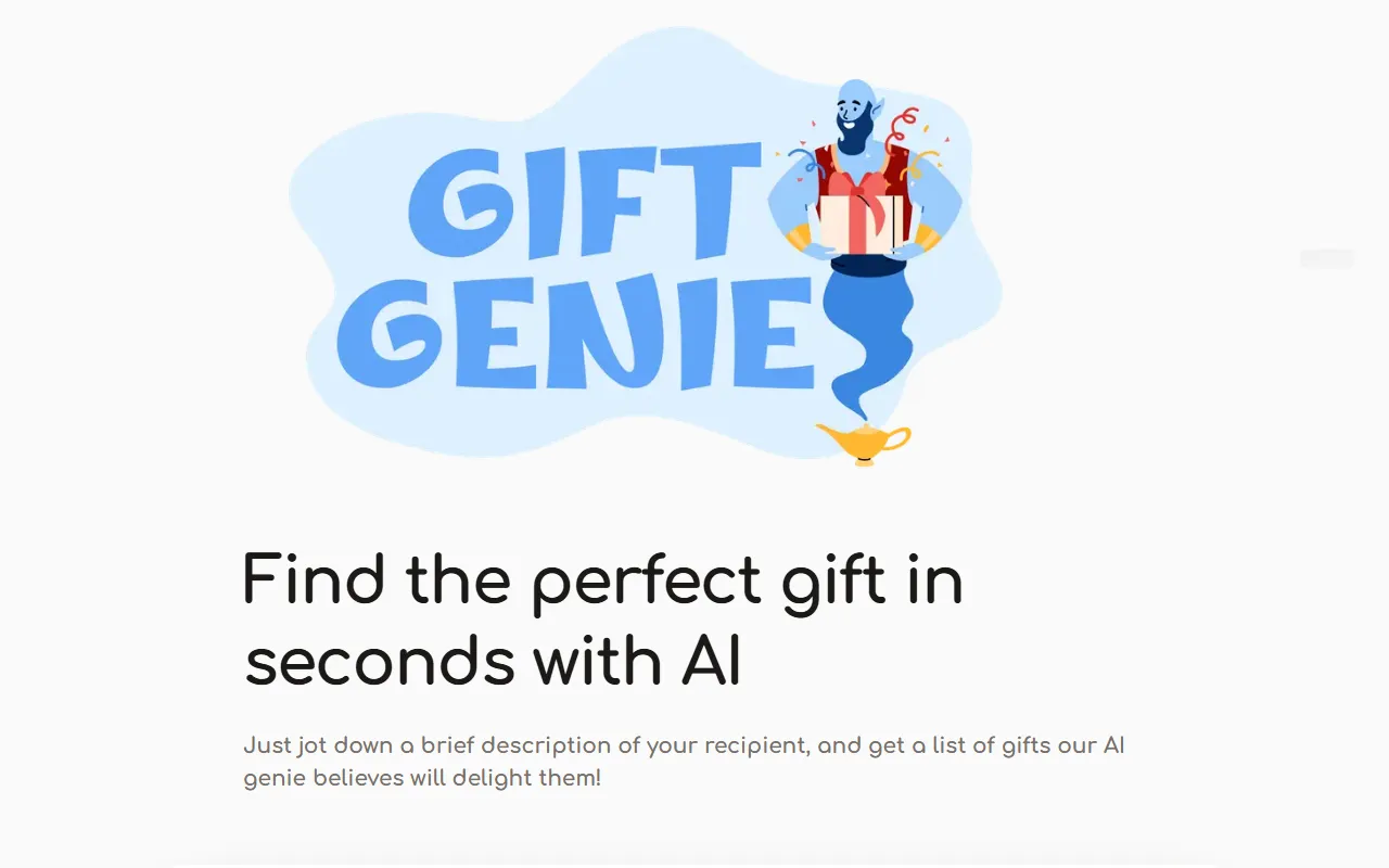 Gift Genie AI screenshot