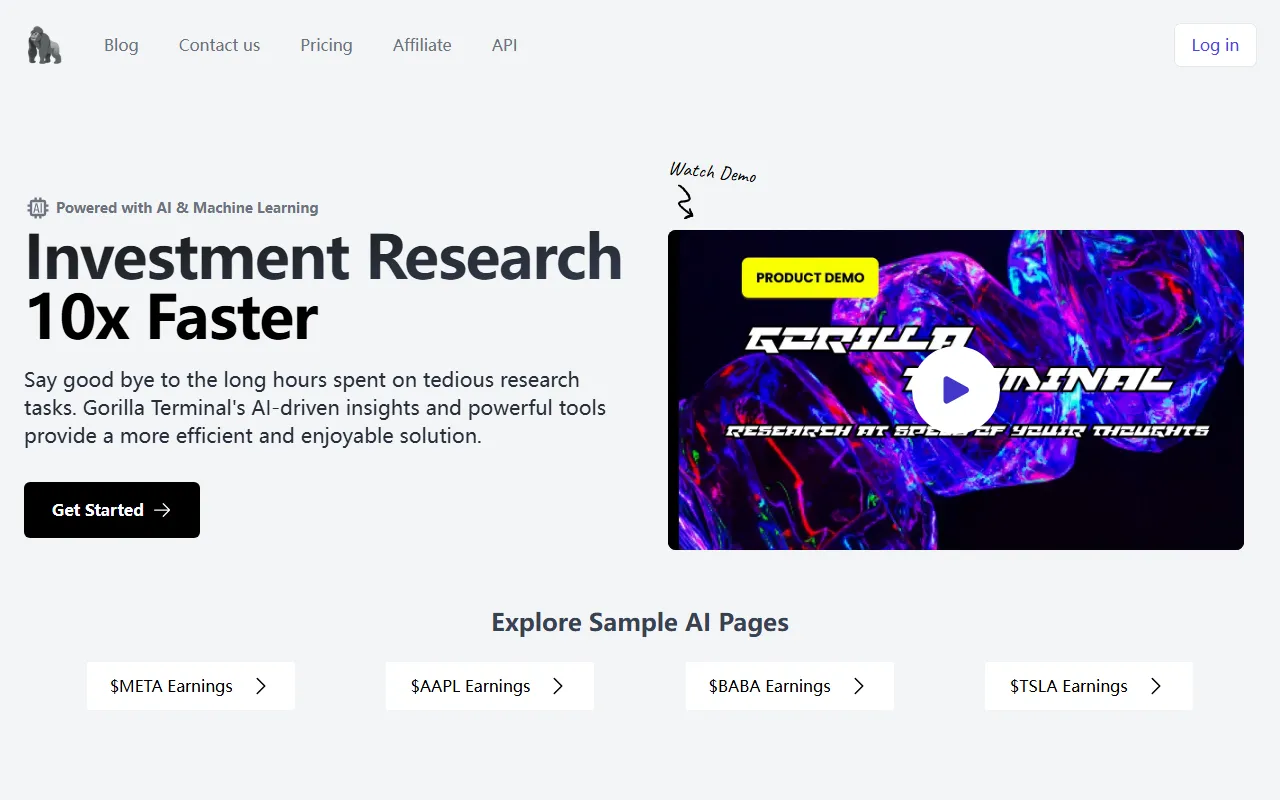 GorillaTerminal AI screenshot