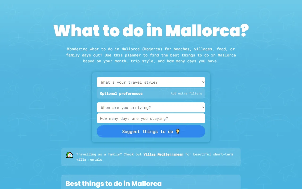 GPT Travel Advisor screenshot