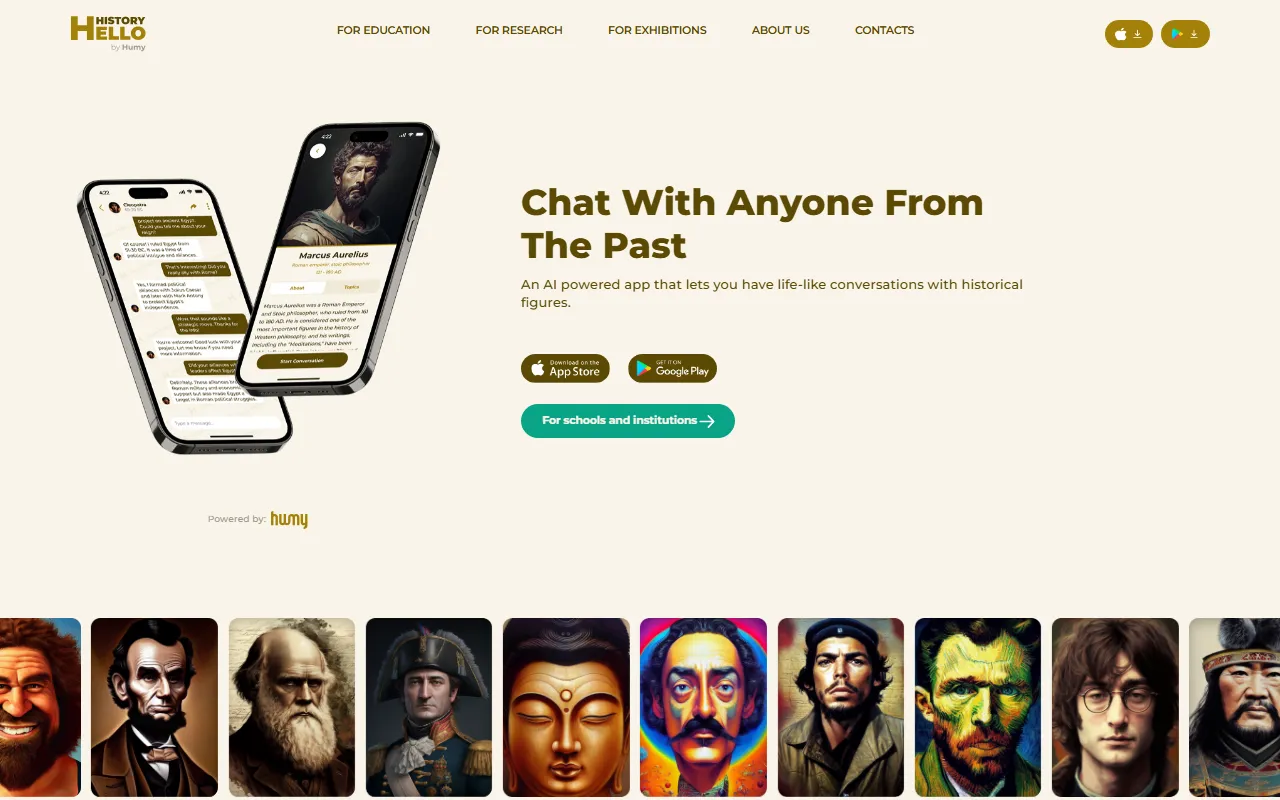 Hello History screenshot