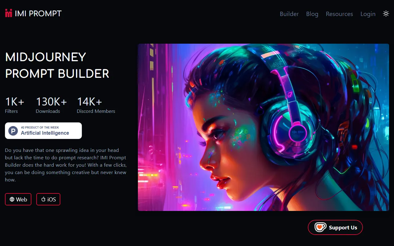 IMI Prompt Builder screenshot