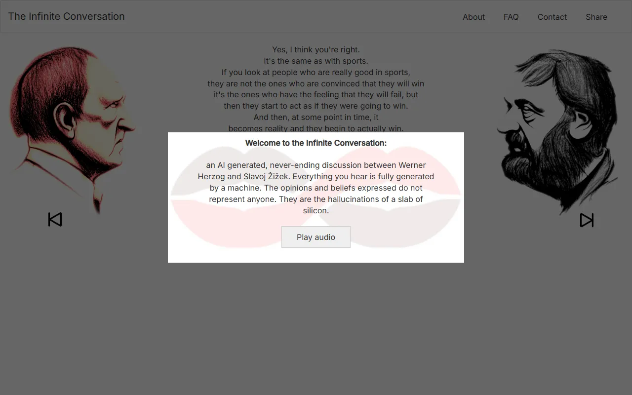 Infiniteconversation screenshot
