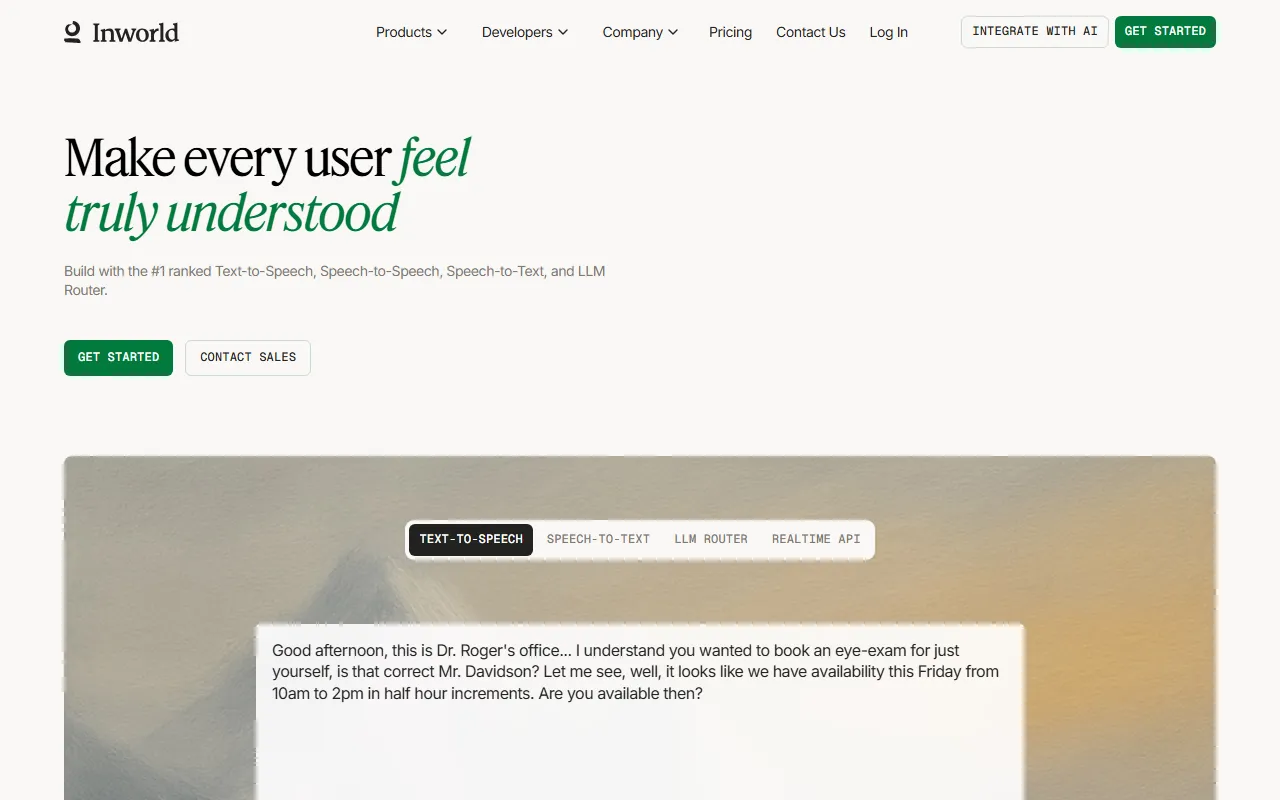 Inworld AI screenshot