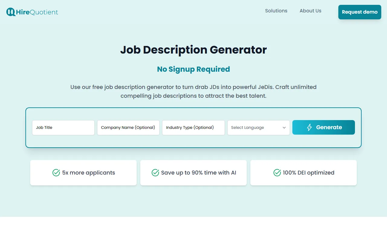 JD Generator screenshot