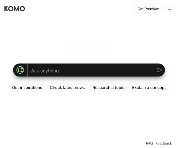 Komo Search screenshot