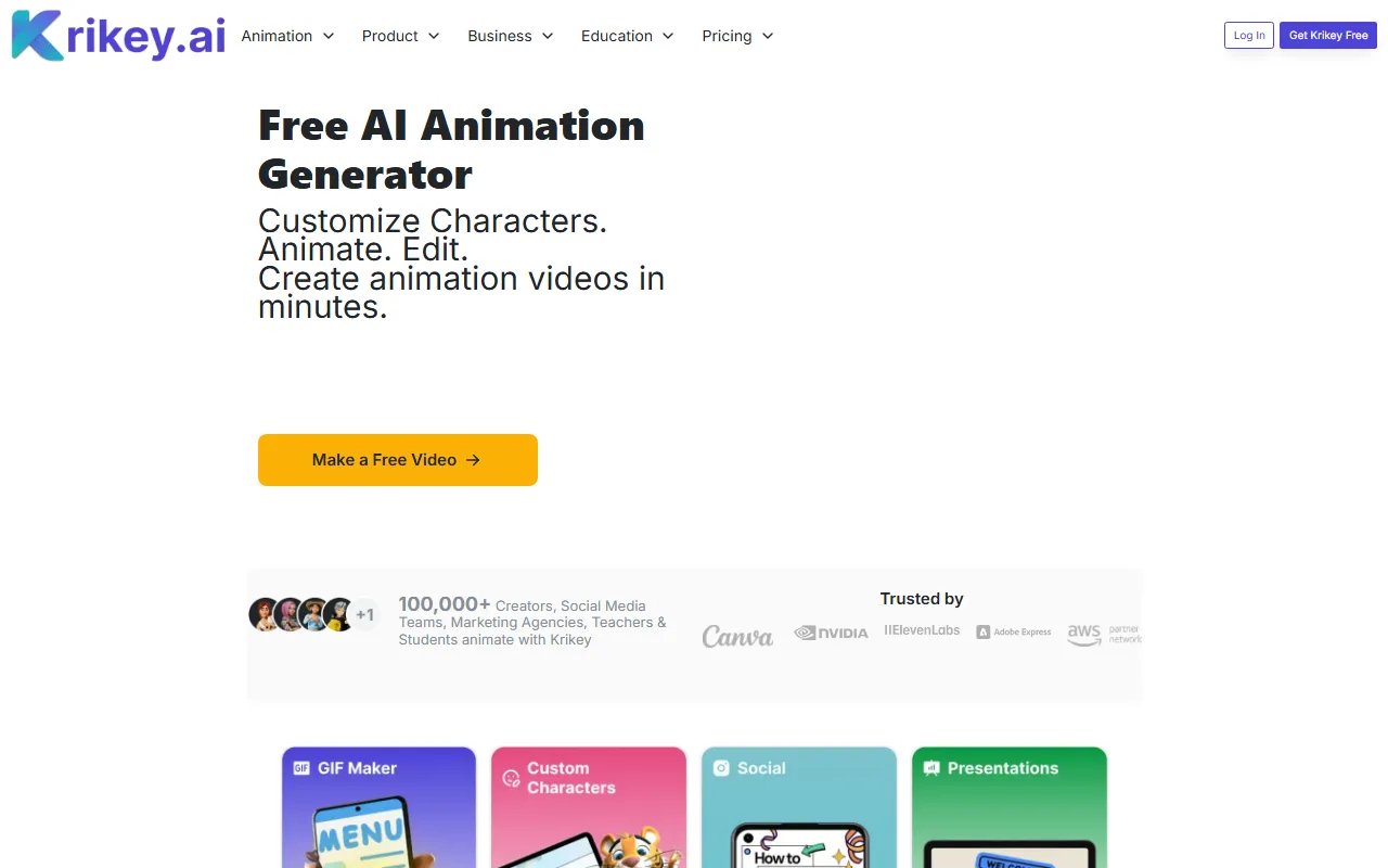 Krikey.AI screenshot
