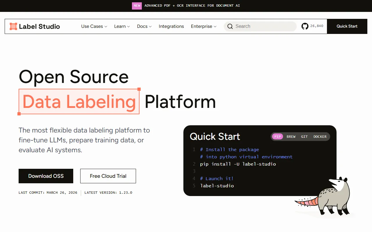 Label Studio screenshot