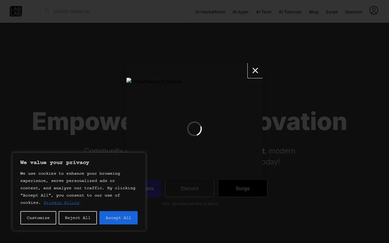 Lablab.ai screenshot
