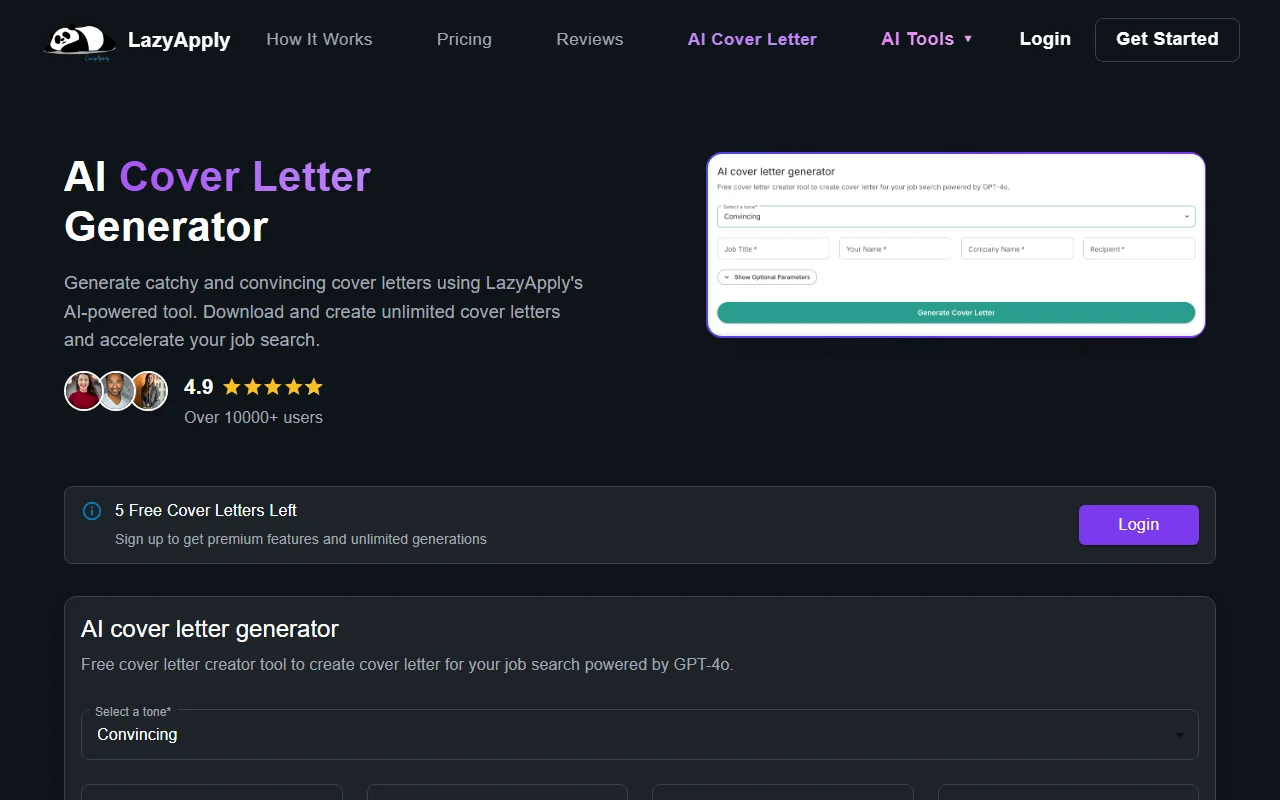 LazyApply screenshot