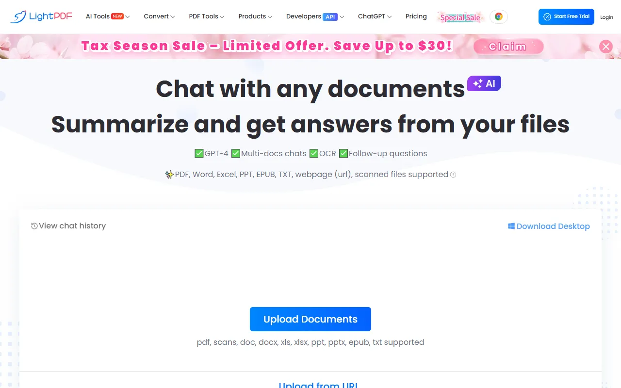 LightPDF AI screenshot