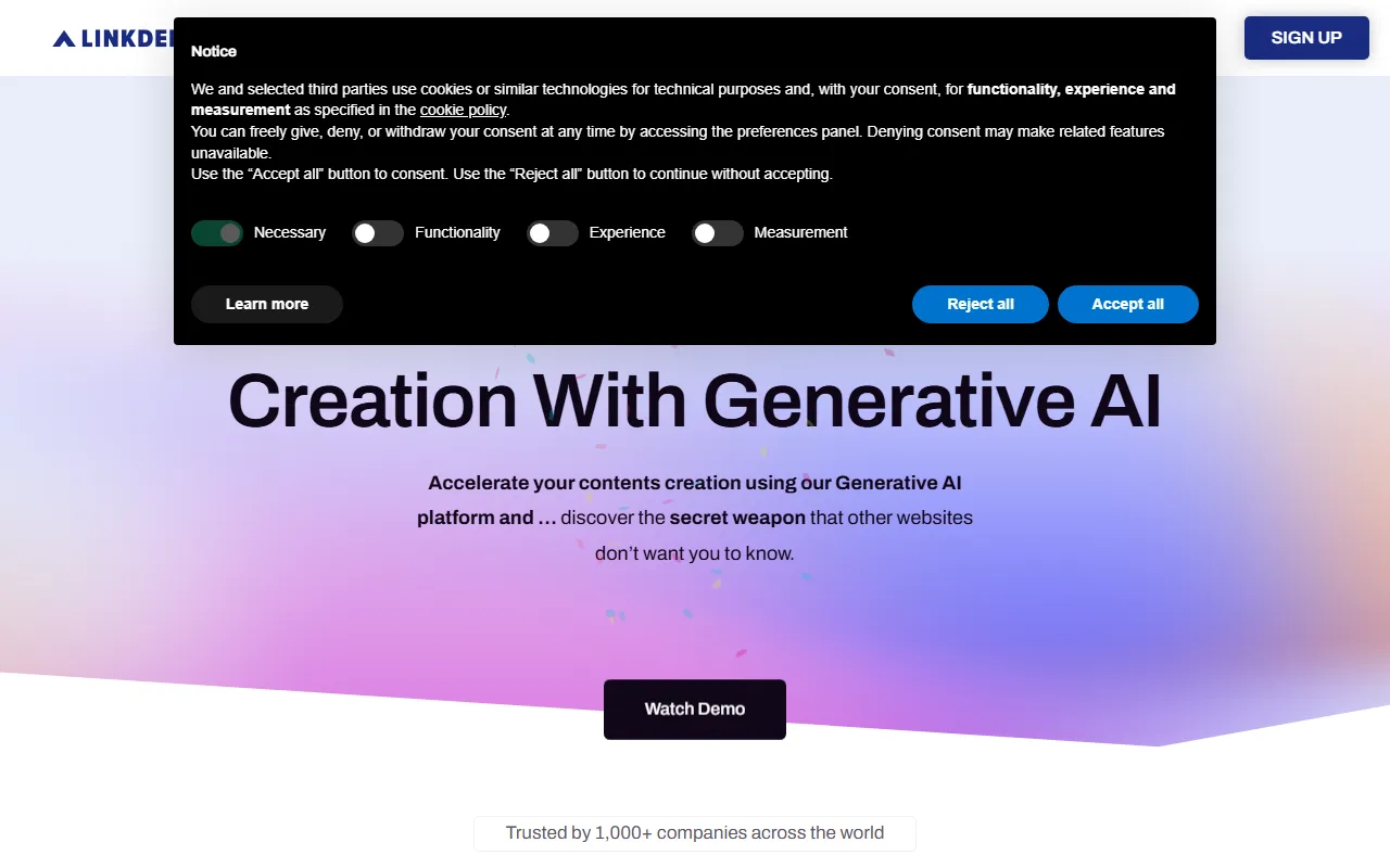 Linkdelta screenshot
