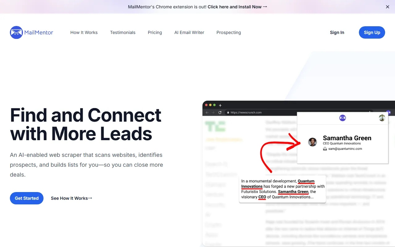 MailMentor screenshot