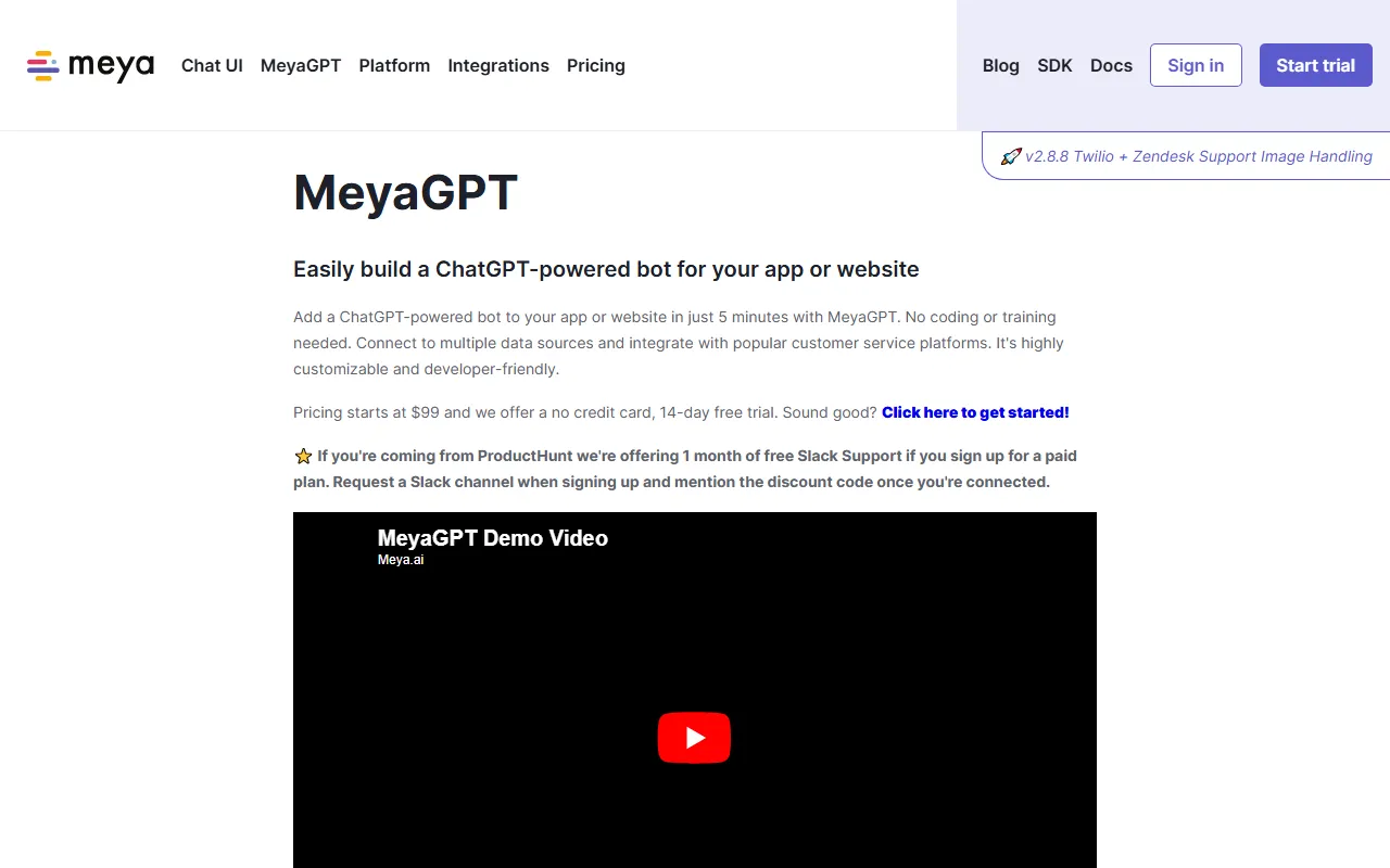 MeyaGPT screenshot
