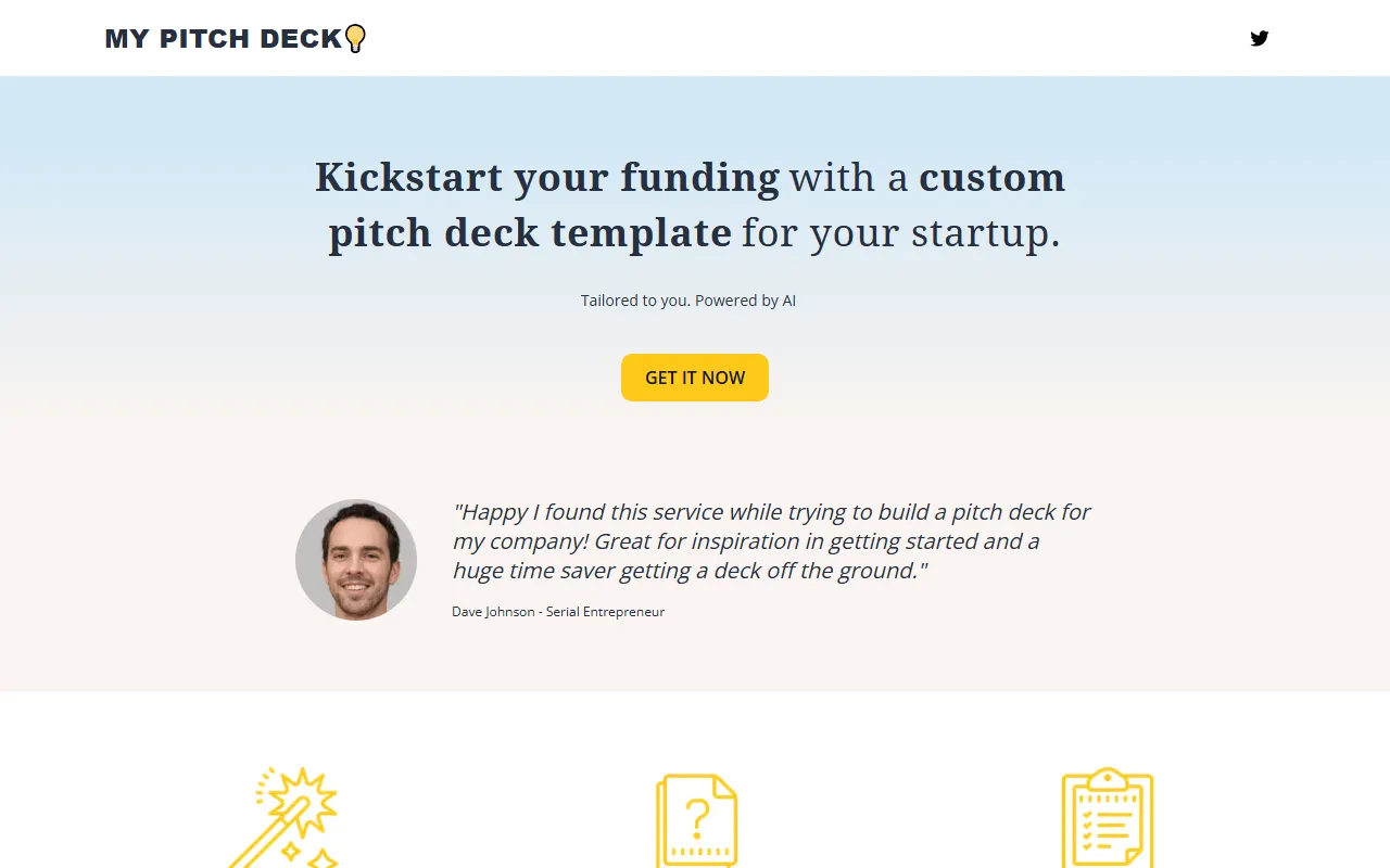 My Pitch Deck screenshot