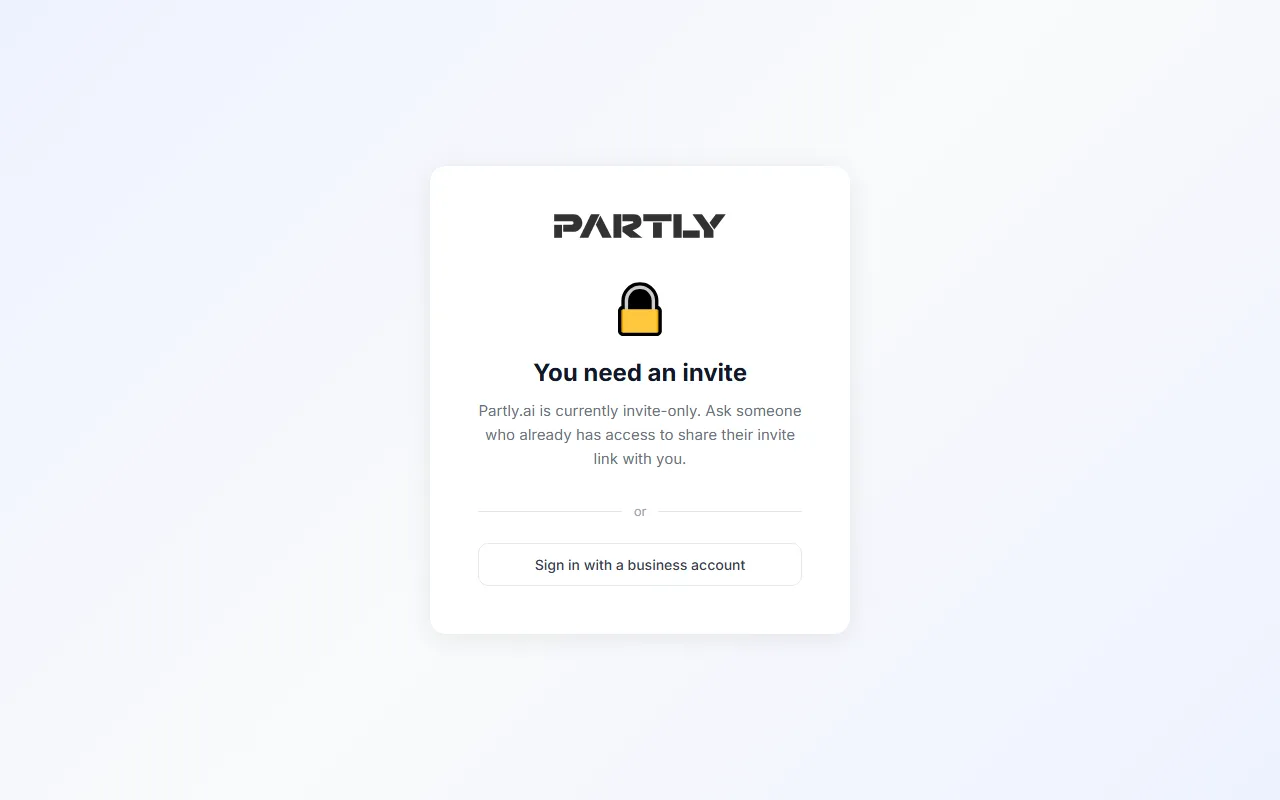 Partly.ai screenshot