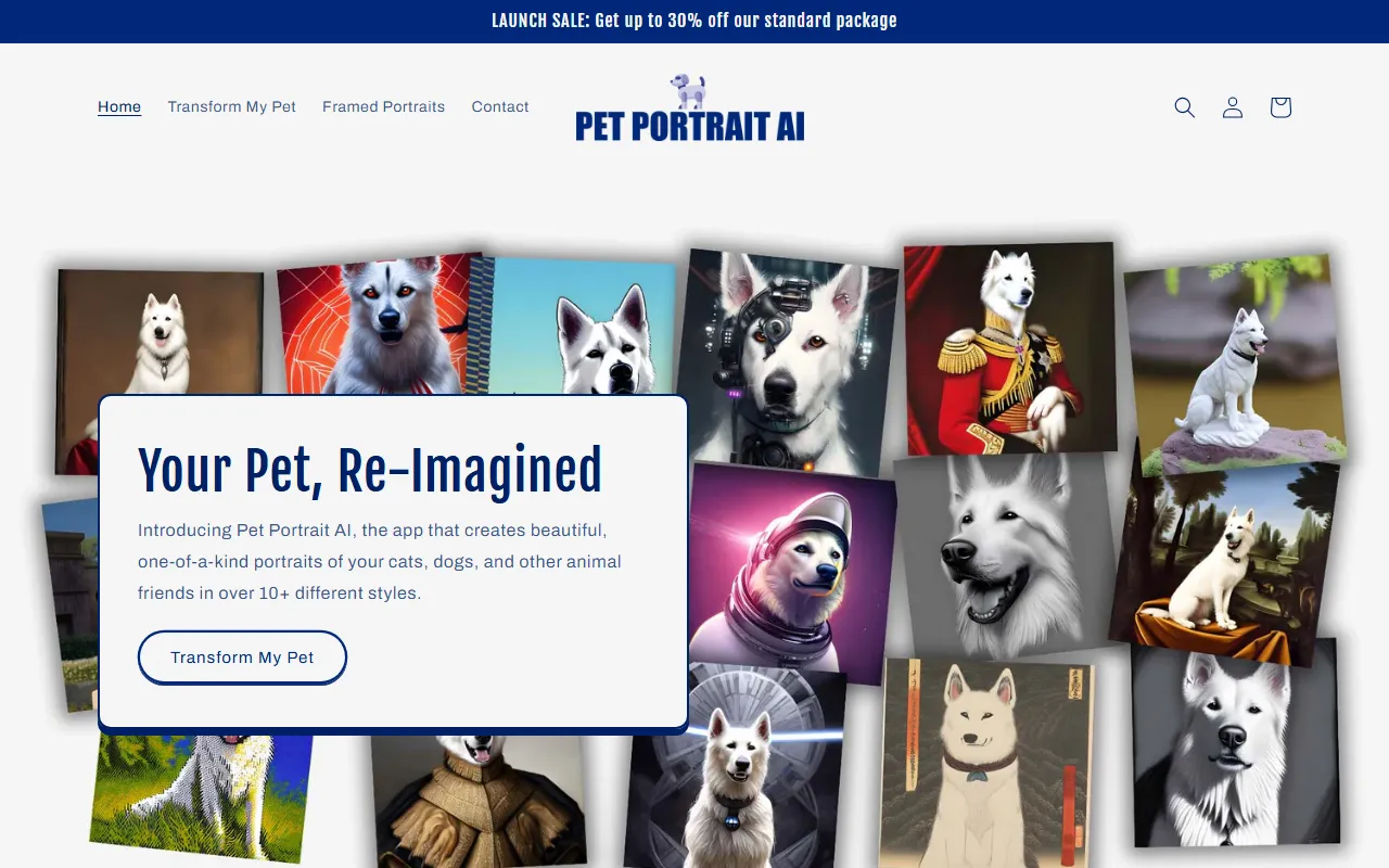 Petportrait screenshot