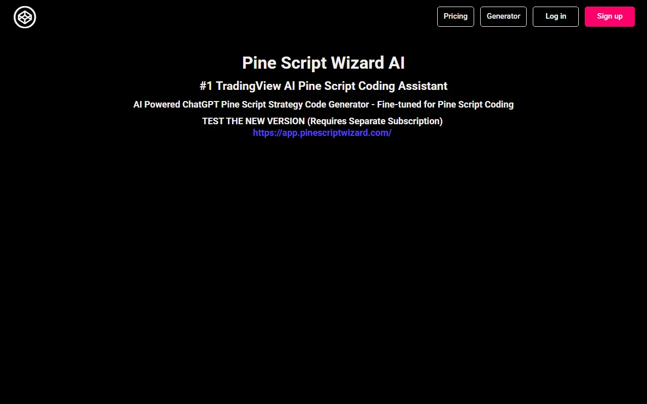 Pine Script Wizard screenshot