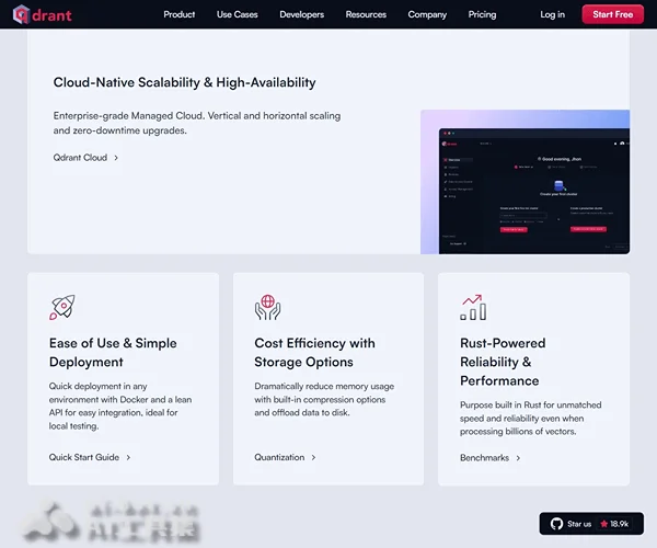 Qdrant Vector Database screenshot