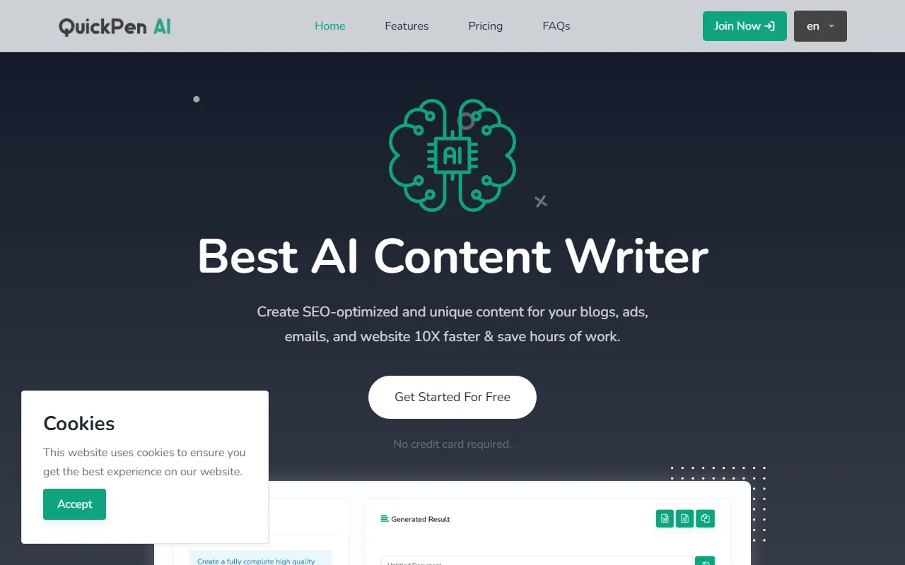 QuickPenAI screenshot