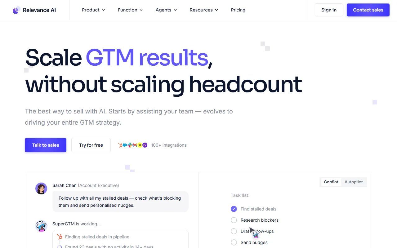 Relevance AI screenshot