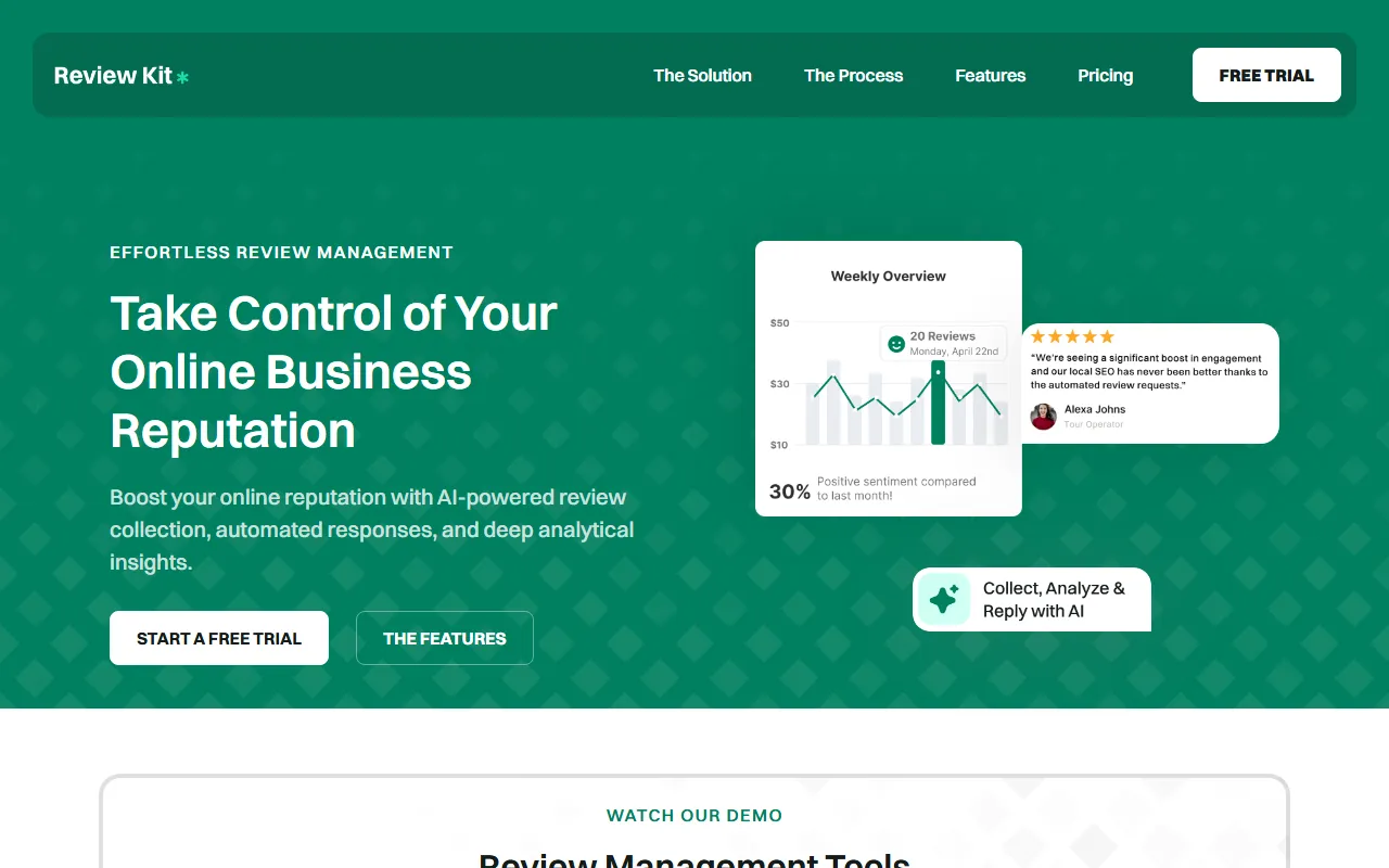 ReviewReply screenshot