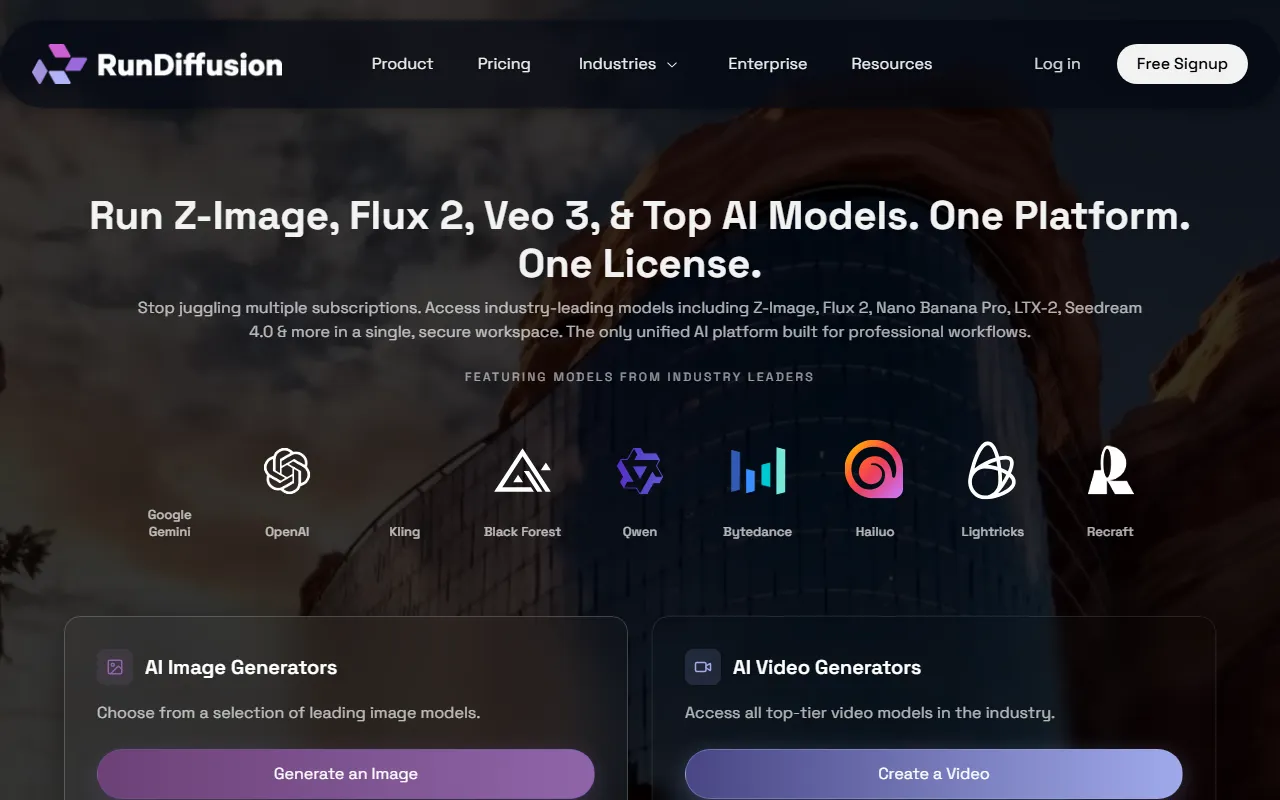 RunDiffusion screenshot