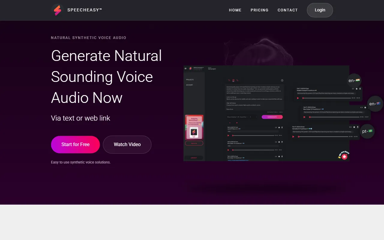 SpeechEasy screenshot