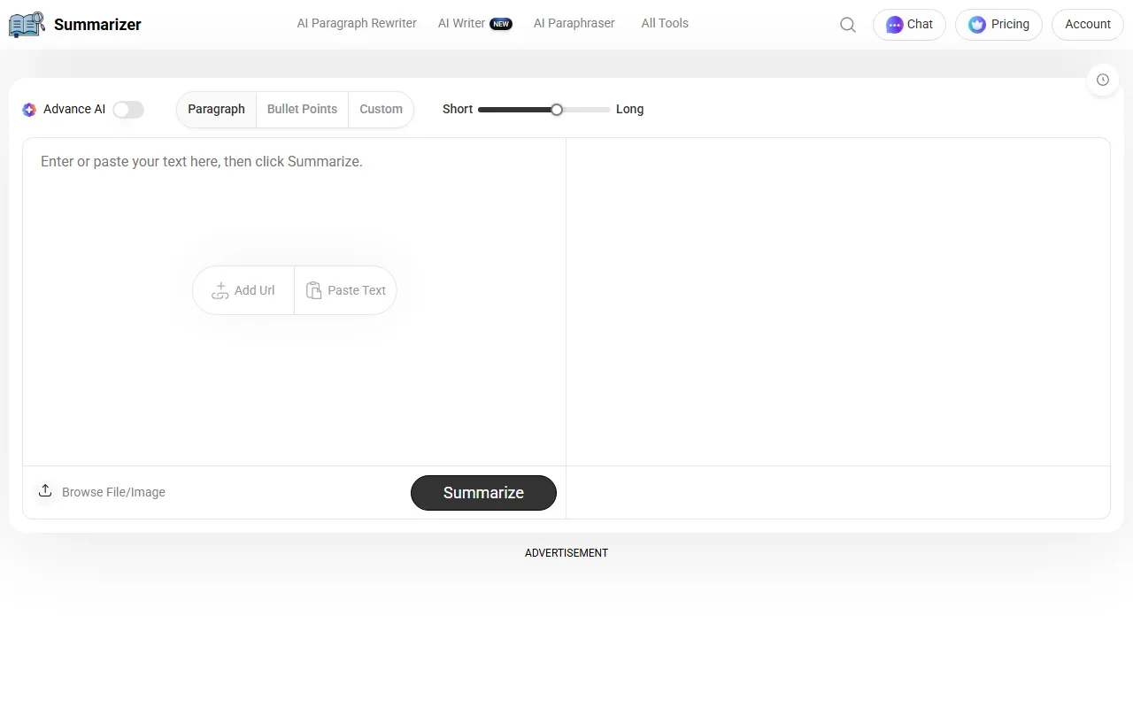 Summarizer screenshot