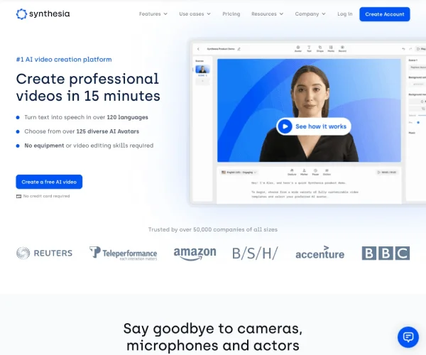 Synthesia screenshot