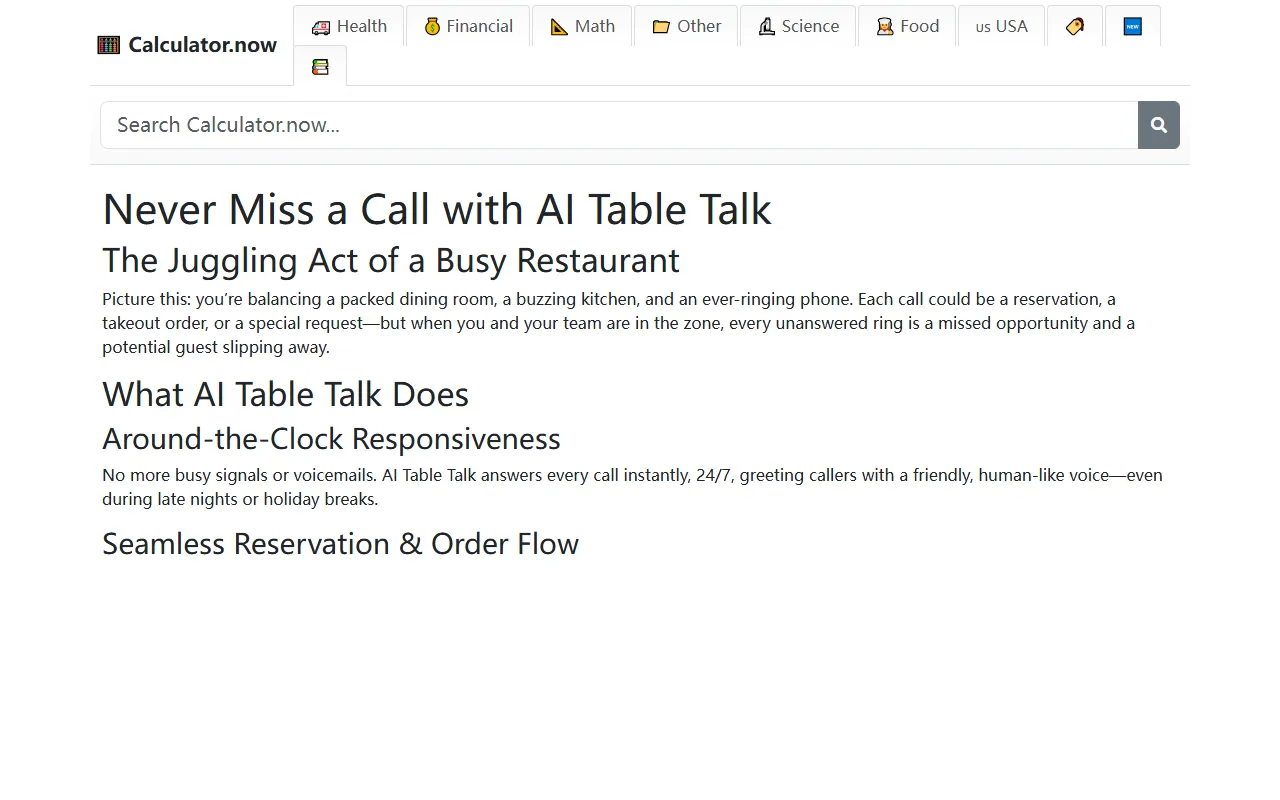 TableTalk screenshot
