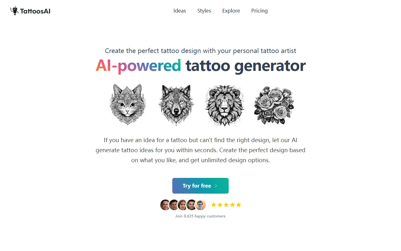 Tattoos AI screenshot
