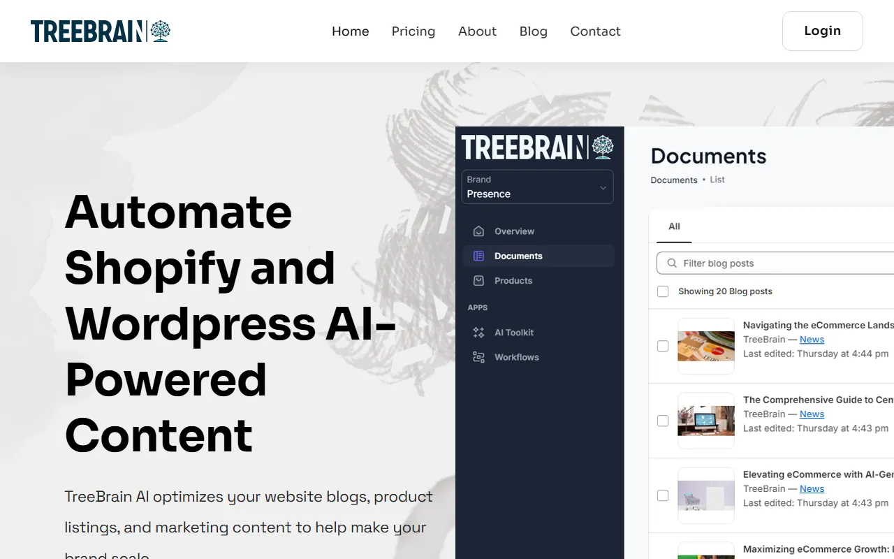 TreeBrain screenshot