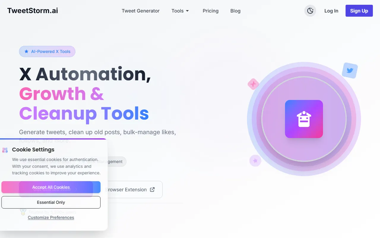 TweetStorm.ai screenshot