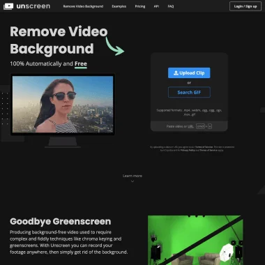 Unscreen.com screenshot