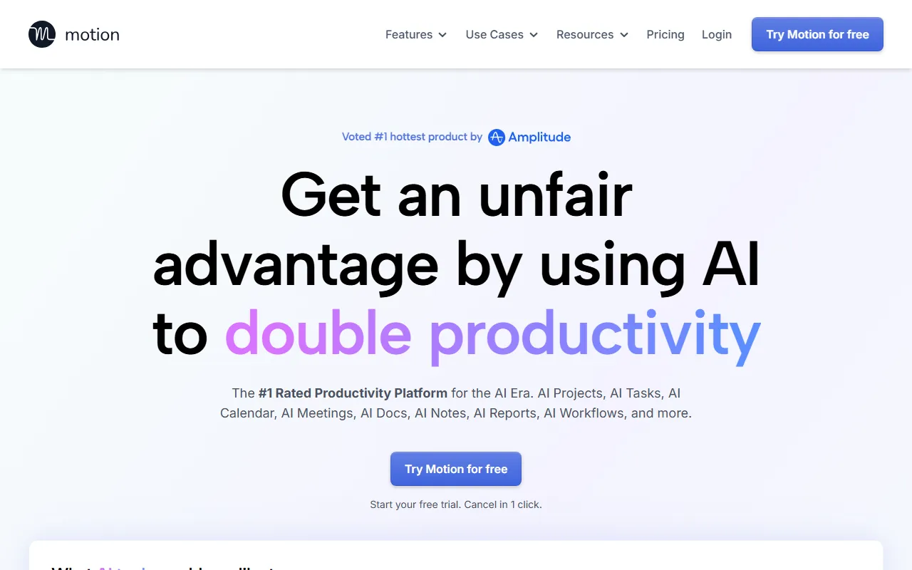 Usemotion screenshot