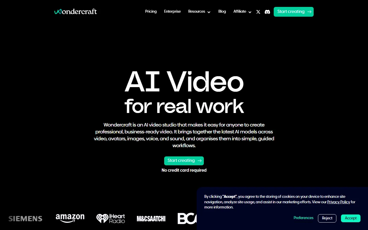 Wondercraft screenshot