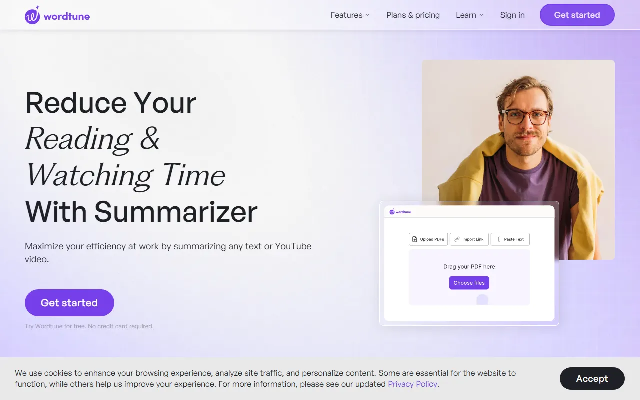 Wordtune Read screenshot